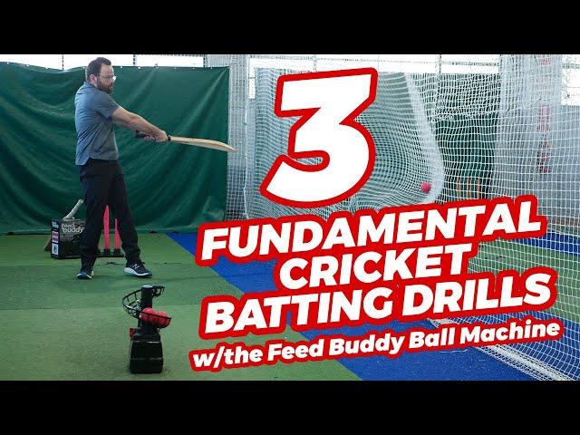 3 Cricket Batting Drills You HAVE to Try with the Feed Buddy Ball Machine