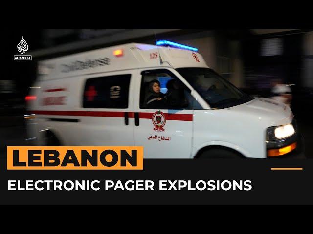 Exploding pagers injure thousands in Lebanon in attack targeting Hezbollah | Al Jazeera Newsfeed