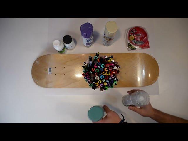 How to paint a skateboard deck