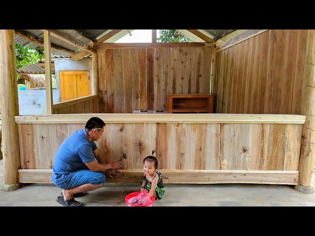 The secret technique for traditional wooden kitchen assembly and crafting plank skills/XuanTruong