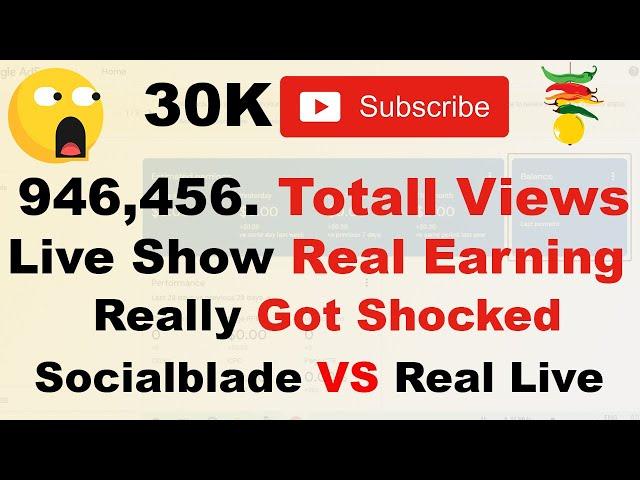 Shocked Youtube Real Earning | SocialBlade Vs Real Earning Proof | My Youtube Live Earning Show