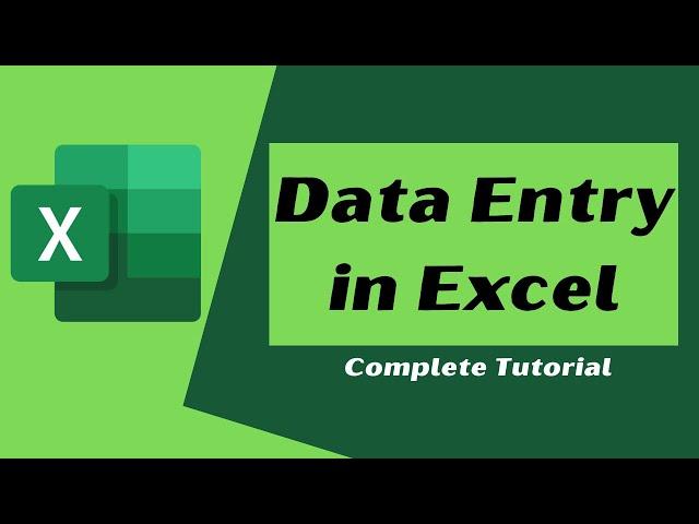 How to enter data in excel || Data Entry in excel ||  Urdu/Hindi