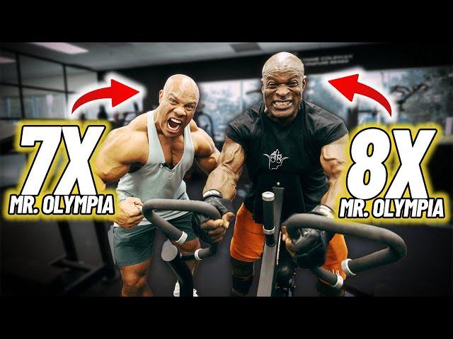FIRST EVER TRAINING SESSION | Phil Heath & Ronnie Coleman | 15 Olympias
