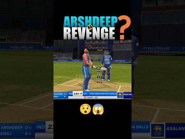 Can Arshdeep Singh FINISH OFF with Six in Real Cricket 24 ? Ind vs SL ODI in rc24 #shorts #rc24