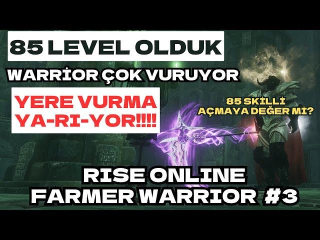 ABİ WARRİOR ÇOK VURUYOR! YERE VURMA SKİLLERİNİ AÇTIK! İLK FARMLARI ATTIK | Rise Online Warrior 3