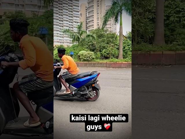 first time i try wheelie guys   share ntorq lovers #rider #stunts #supportme viral #trending