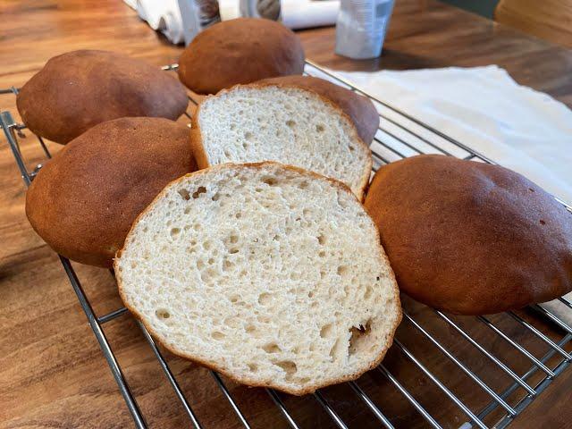 Snabba gluten & laktosfria hamburgerbröd av egen mjölmix