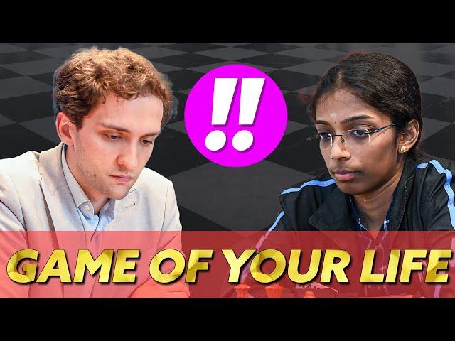 THE GAME OF YOUR LIFE!!! | Vaishali Rameshbabu vs Alexander Donchenko | Biel Chess Festival 2024