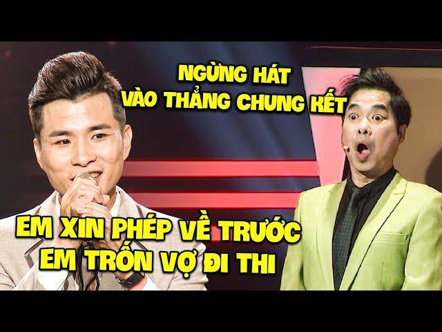 Thí sinh GIỌNG CỰC SÁNG khiến Ngọc Sơn CHO ĐẬU THẲNG ai dè "EM XIN PHÉP VỀ TRƯỚC" vì LÉN VỢ ĐI THI