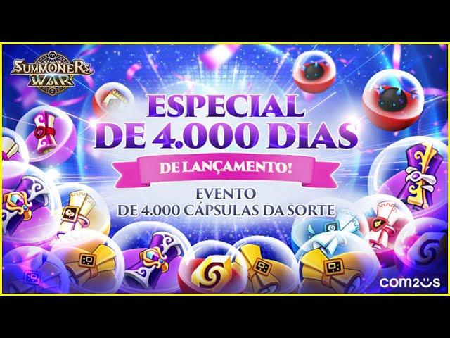 EVENTO DE 4MIL DIAS, FIM DA COLLAB E CAMPEONATO DE SIEGE PART 2 | Summoners war x Demon Slayer