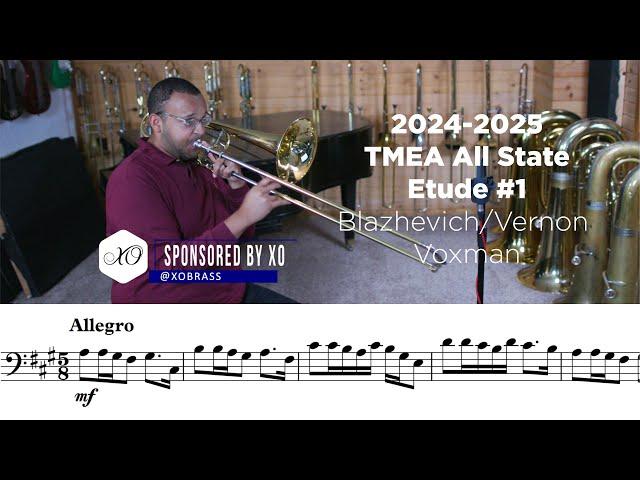 2024-2025 TMEA Bass Trombone Etude #1 Allegro Page 23 [SPONSORED BY XO]