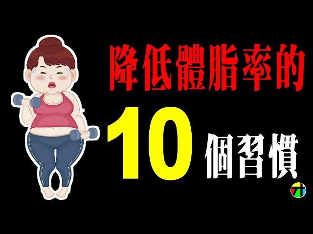 讓你體脂率快速下降的10個習慣【JT才知道】