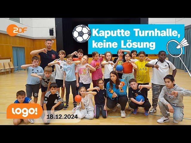 Diese Grundschüler in Frankfurt kämpfen um ihre Sporthalle | logo!-Nachrichten vom 18.12.2024