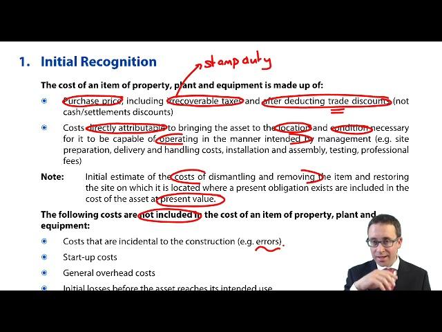 IAS 16 Property, plant and equipment – Initial Recognition - CIMA F1 Financial Reporting