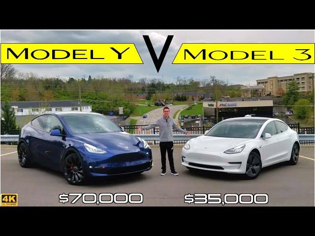 LOOK CLOSELY! -- 2020 Tesla Model Y vs. Tesla Model 3: Improvements & Cost Cuts Comparison