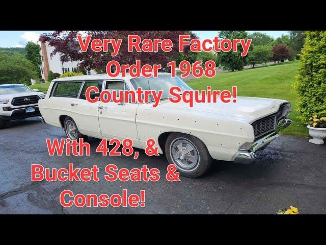 Very Rare Factory Order Bucket Seat Console 428 Country Squire Wagon With Starter Delay Relay & All!