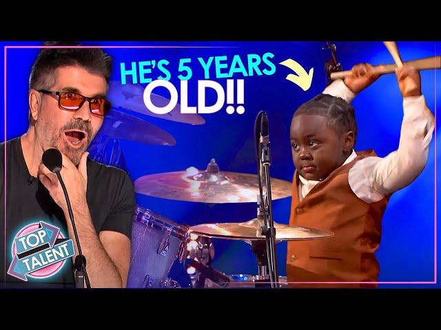 5-Year-Old SHOCKS the Judges with EPIC Drum Skills on AGT 2024! 