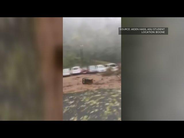 Video: Helene causes crazy flooding across western North Carolina