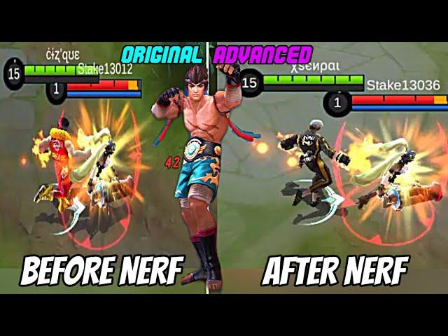 CHOU FIRST SKILL BEFORE AND AFTER NERF COMPARISON | MOBILE LEGENDS