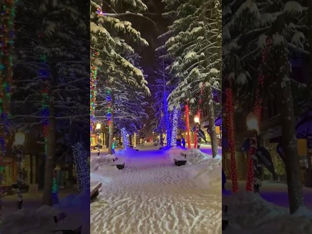 The Beautiful Streets of Aspen, Colorado at Christmas Time.