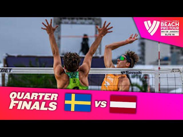 Åhman/Hellvig vs. Plavins/Fokerots - Quarter Finals Highlights | Rio de Janeiro 2024 #BeachProTour