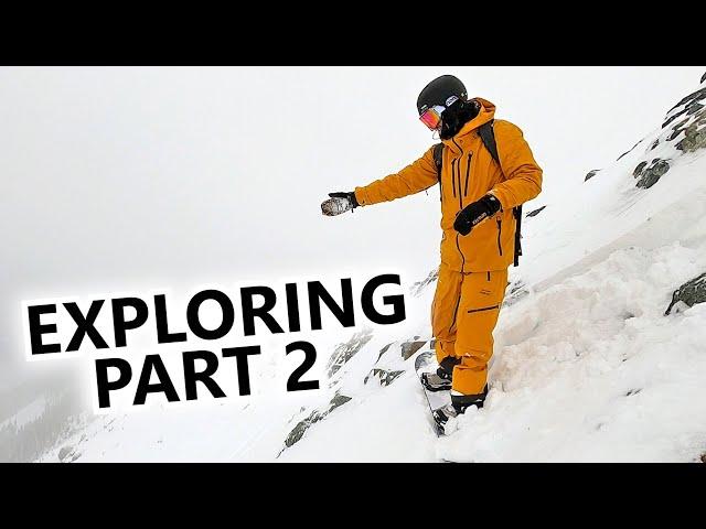 Drop Session into Powder - Snowboard Exploring (Part 2)