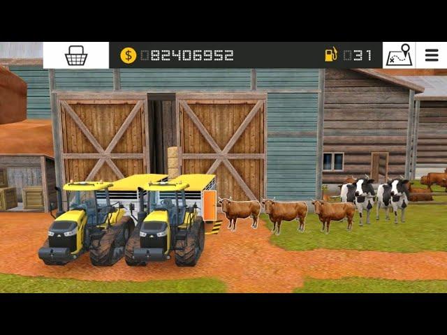 Selling Cow & Selling With Challenger In Fs 18 || Farming Simulator 18 || Timelapse