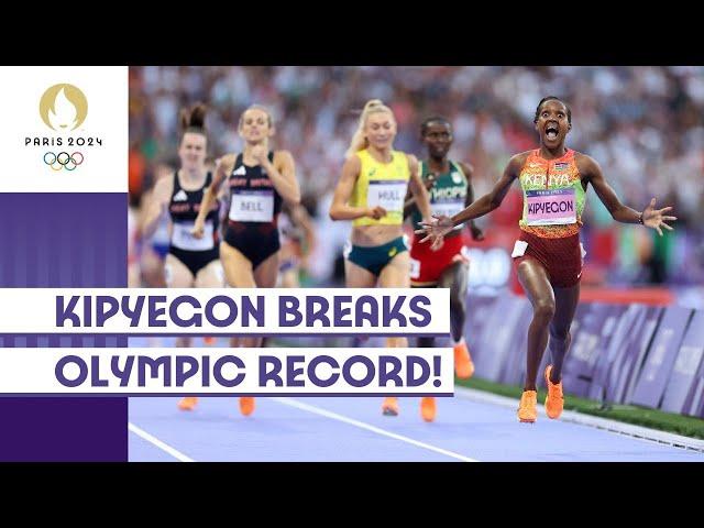 Faith Kipyegon Breaks Olympic Record!  | Women's 1500m | #Paris2024 highlights