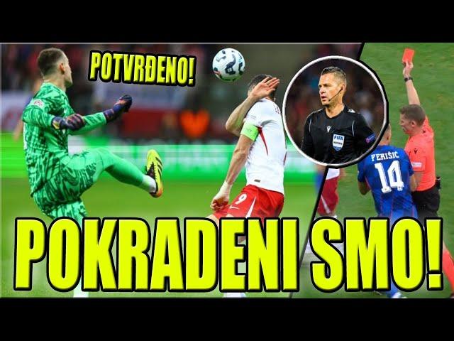 POTVRĐENO! POKRADENI SMO! OBJAŠNJENJE CRVENOG KARTONA  POLJSKA 3:3 HRVATSKA