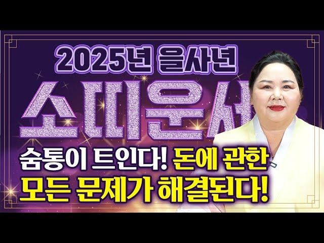 2025년 미리보는 을사년 소띠운세소띠 복 터졌다!! 새로운 한해에 엄청난 변화와 기회가 찾아옵니다! 생각지 못한 큰 돈이 들어온다?! 61년생 73년생 85년생 97년생 운세