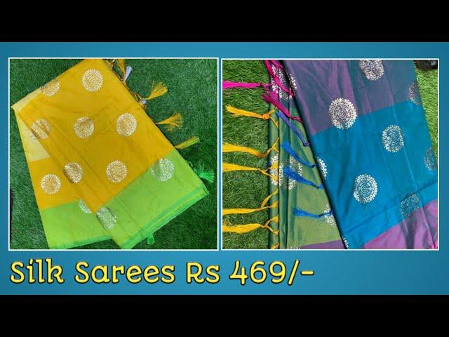 PRINTED SILK SAREES RS 469 | WHATSAPP 7981979246 | ANAND FASHIONS