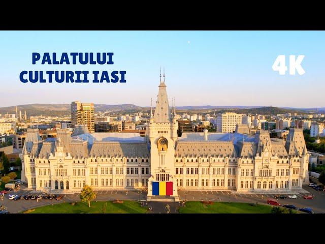 Iași Romania | Palatului Culturii | Istorie | Artă și Arhitectură | 4K Video cu Drona