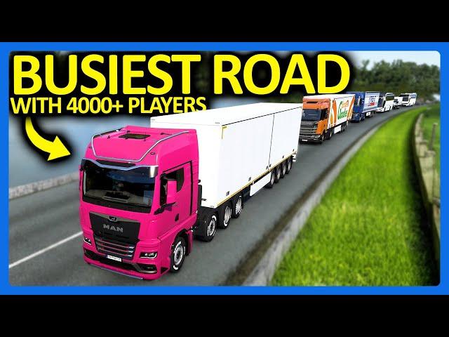 I Got Stuck in Traffic with 4000 Players in Euro Truck Simulator...