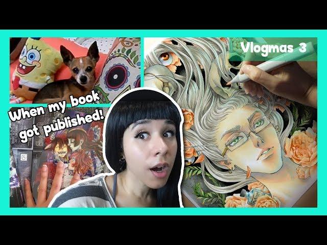  My Coloring & Painting Process  Copic Markers  A week in a Mangaka's Life ️ Vlogmas day 3