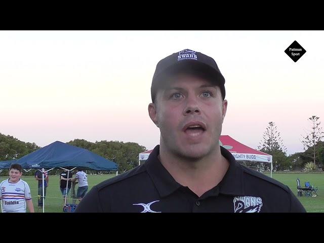 Interview with Maroochydore A grade rugby union coach Ben Radmall after his sides loss to Wynnum