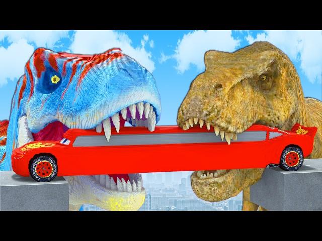 LONG CARS vs DINOSAURS #2 in Teardown