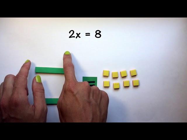 Algebra Tiles: Solving One-Step Equations with Division,  Practice