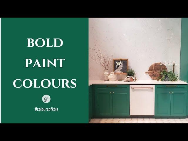 INTERIOR DESIGN: BOLD PAINT COLOURS @KBIS