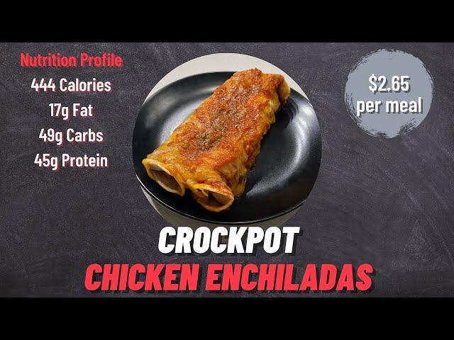 Crockpot Chicken Enchiladas