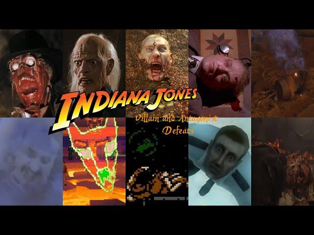 Villain and Antagonist Defeats in Indiana Jones Media (Movies, Series & Original Story Videogames)