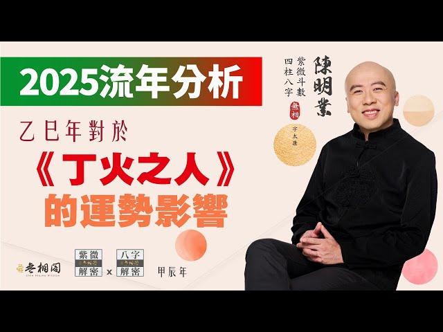 流年分析 | 2025乙巳年對丁火之人的運勢影響 | 以四柱八字來看《紫微解密》(字幕版)