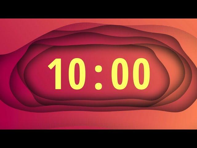 10 Minute Modern Art Timer with Music and Alarm