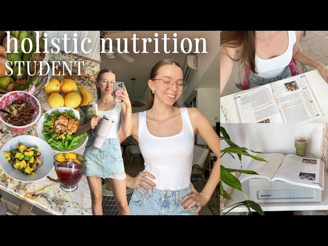 Day in the life of a holistic nutrition student + what I eat in a day get to know me