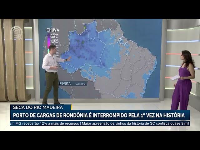 Seca do rio Madeira: porto de cargas de Rondônia é interrompido pela 1ª vez na história