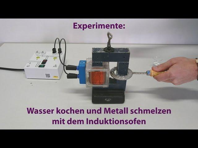 Metall schmelzen und Wasser kochen mit dem Hochstromtransformator (Induktion)