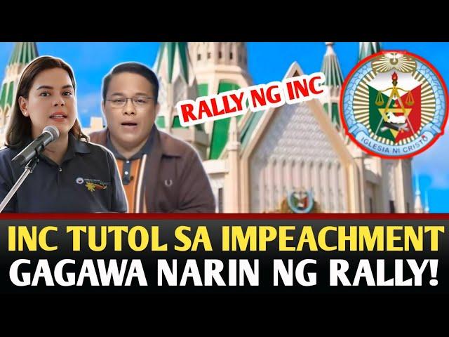 INC TUTOL SA IMPEACHMENT KAY VP SARA, GAGAWA NG RALLY.