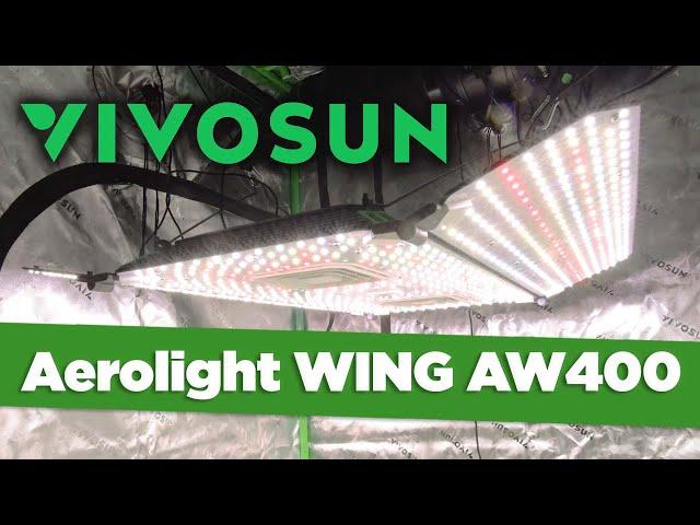 Vivosun's 2024 AeroLight WING AW400 LED Grow Light Unboxing & Review + Optimal Hang Height Settings