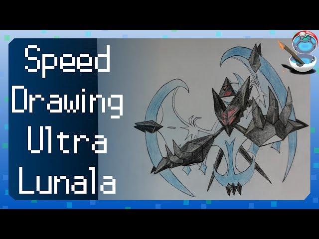 Ultra Lunala / Dawn Wings Necrozma (Speed drawing #21)