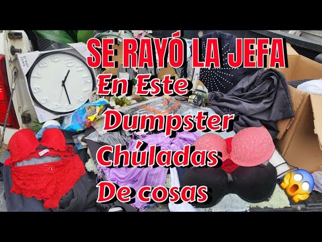 ️ SE RAYO LA JEFAEN ESTE DUMPSTERHabían Chúladas de Cosas #dumpsterdiving #loquetiranenusa