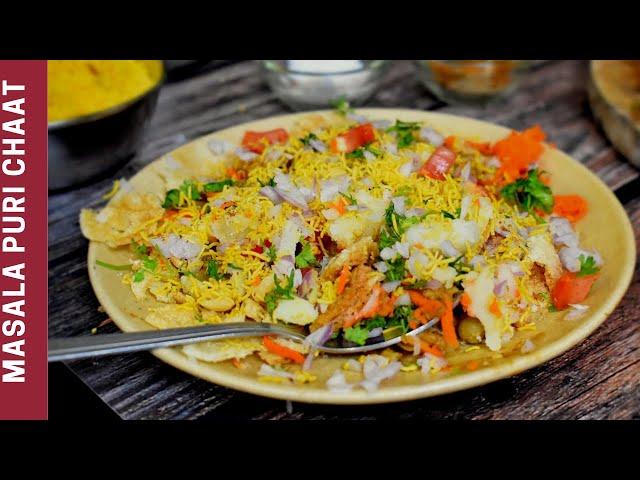 Masala puri recipe | ಮಸಾಲಪುರಿ | Bangalore Street Food | Kannada Recipes - Palates Desire